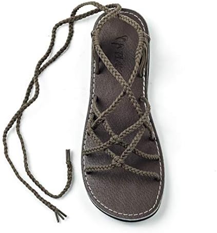 Plaka Flat Gladiator Sandals for Women Sahara