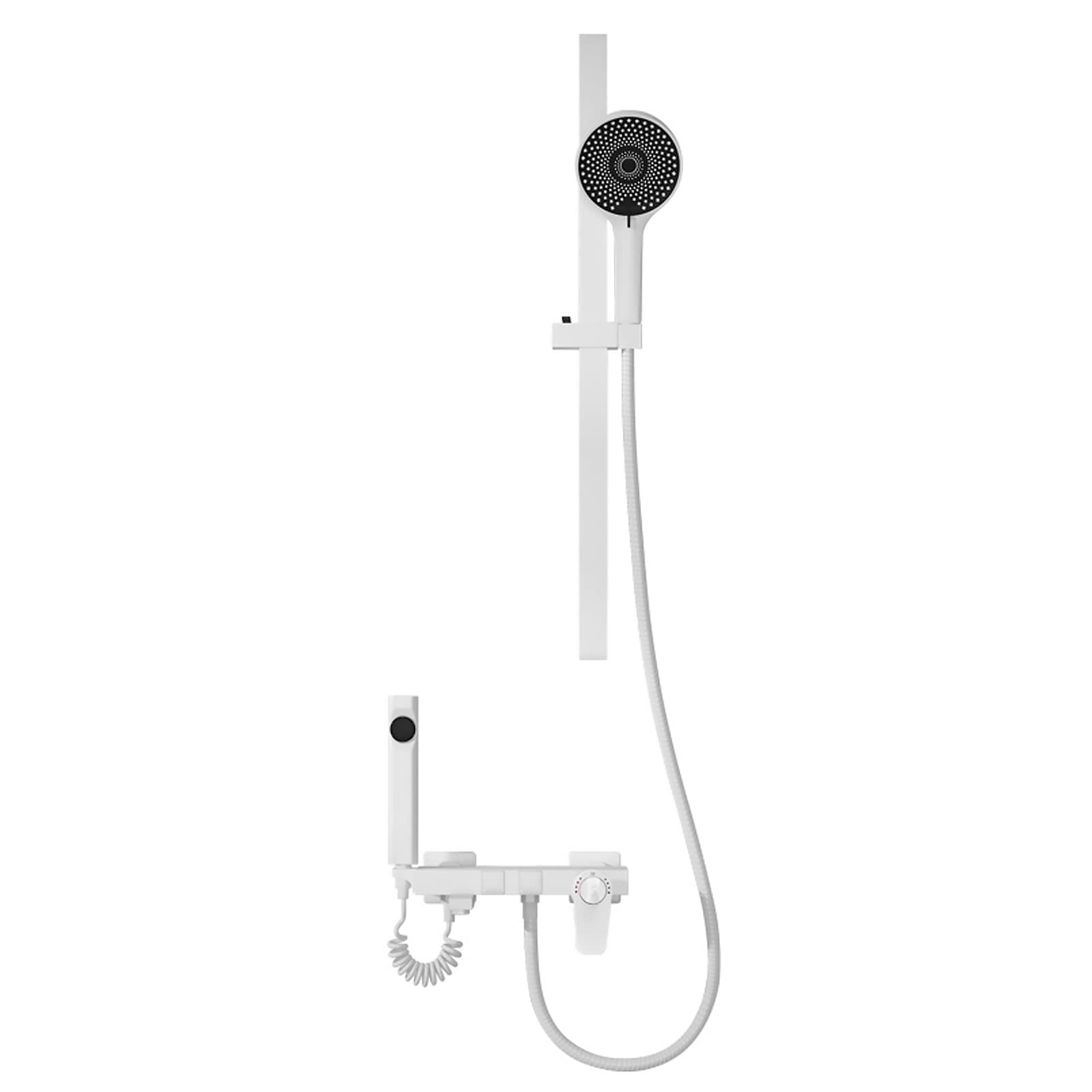 Robinet de remplissage de baignoire avec barre de douche pour salle de bain zen