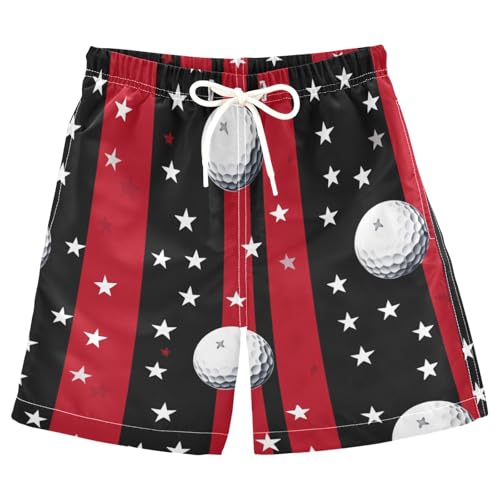 Boys Beach Board Shorts Star Golf Baseball Swim Trunk Teen Swimwear 8-16Y
