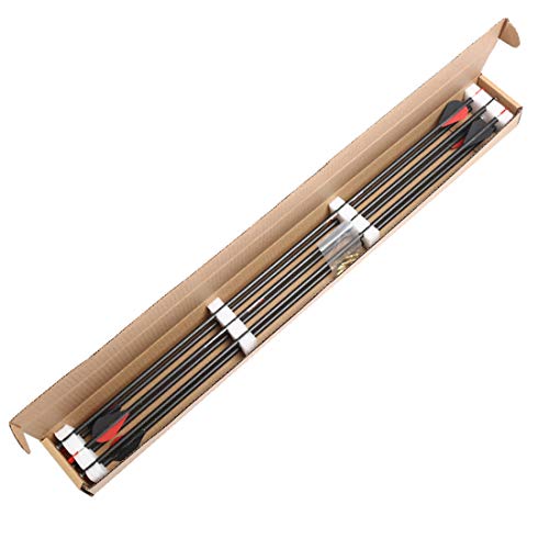 Linkboy Archery 3K Carbon Arrow Sp250 300 340 400 500 600 2Inch Plastic Vanes Bow Hunting 6Pcs #TOP2