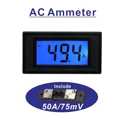 Ampèremètre AC 50A haute précision avec écran LCD rétroéclairé bleu - 2