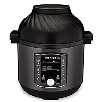 Instant Pot Pro Crisp 11-in-1 Friggitrice ad Aria / Pentola a Pressione Multifunzione in Acciaio Inossidabile, Adatta a Cucinare Patatine Fritte, Verdura e molto altro, 1500 W, 7,6 L - Nero