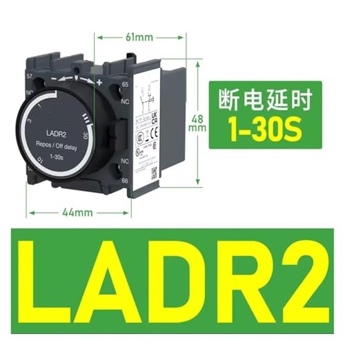 Contactor temporizado LADT2 con módulo de retardo neumático 3
