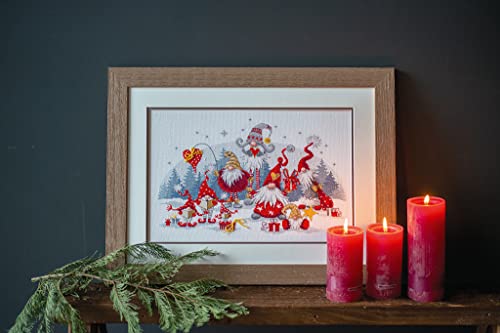 Kit broderie point de croix complet tableau Noël à offrir en cadeau DIY - 4