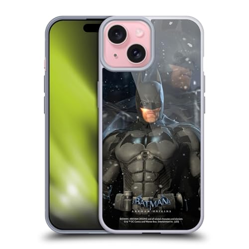Batman Carcasa de Gel iPhone 15 Arkham Origins para Fans del Cómic