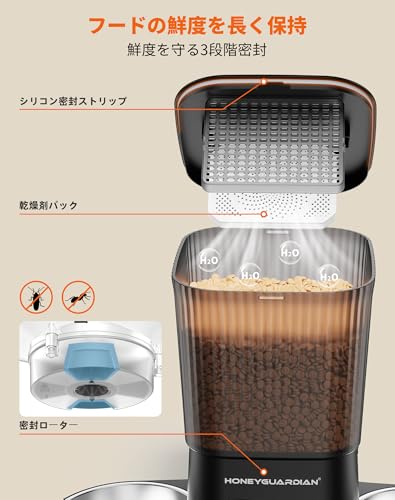 HoneyGuardian 自動ペット給餌器 A25DB の商品画像 5