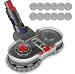 Produktbild KS Balance Wischaufsatz für Dyson Staubsauger V7 V8 V10 V11 V15, Elektrischer Wischkopf/Wischmopp mit Abnehmbaren Wassertank + 12 Mopps