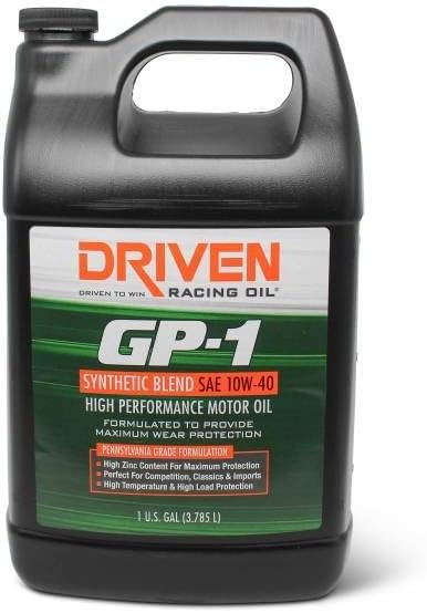 Driven Racing OilDriven Motor Oil, GP-1, 10W40, Semi-Synthetic, 1 gal Jug, Each