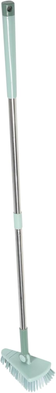 balacoo 4pcs Adjustable Pool Brush Pole Tile Scrub Brush for Cleaning Sturdy Bristles Easy to Use