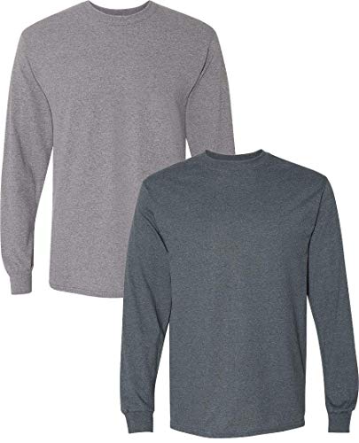 Image of Gildan Adult DryBlend Long Sleeve T-Shirt, Style G8400, 2-Pack