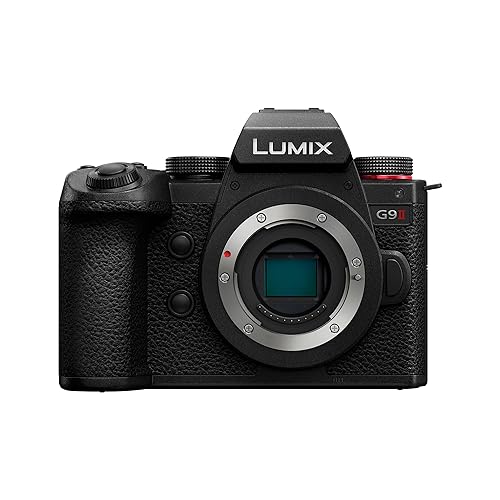 Panasonic LUMIX G9II Micro Four Thirds Camera, 25.2MP Sensor with Phase Hybrid AF, Powerful Image Stabilization, High-Speed Perfomance and Mobility, Flagship Model of G Series – DC-G9M2BODY