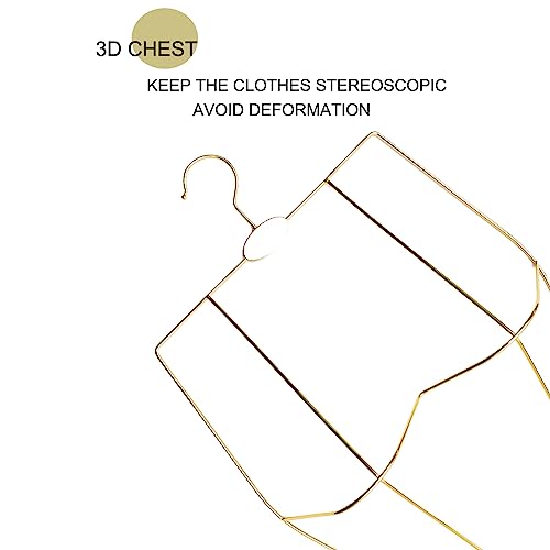 Arekuaei Bikini-Badeanzug-Kleiderbügel (Gold), 3D-Körperform, Display-Kleiderbügel für Dessous, 10 Stück