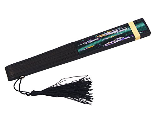 Amajiji 8.27" Women Folding Fan Hand Fan,Chinease/Japanese Vintage Retro Style NQE (HQJ-1001)