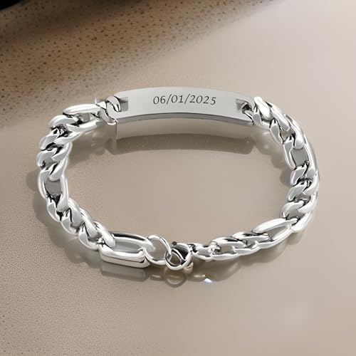 Variante de LUTTO pulsera personalizable esclava acero 22 x 1 cm hombre