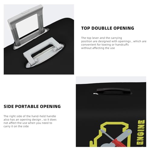 Travel Luggage Cover Check Engine Light Mechanic Auto Repair Fashion Washable Baggage Suitcase Protector Fit For Luggage Large4