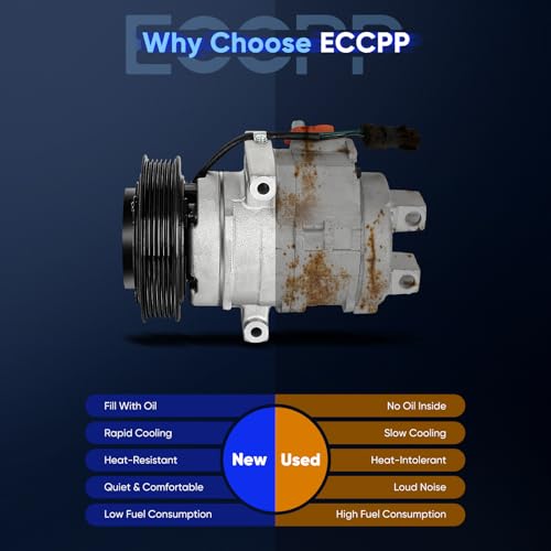 Image of ECCPP AC Compressor 2005 for Chrysler 300 for Dodge Magnum 2.7L | A /C Compressor with Clutch Fast Cooling