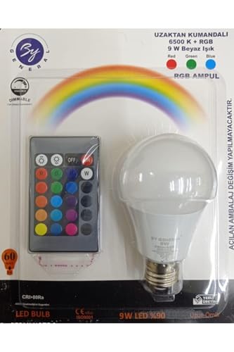 Led Ampul, Renk Değiştiren 9W Rgb rgb3rd20002