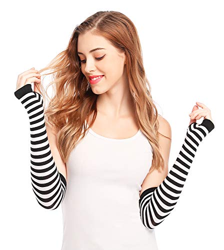 Bienvenu Punk Gothic Rock Long Arm Warmer Fingerless Gloves