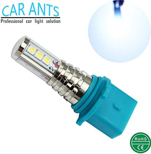 Car Ants Auto Parts 12/24V Extremely Super Bright Chips P13W, 30W 1400LM LED Turn signal streering Light Bulbs, Plug-n-Play Cool White Color(P13W)(pack of 2)