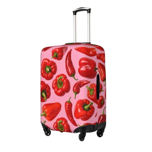 Red Peppers Washable Luggage Cover Travel Suitcase Cover Anti Scratch Covers For 29-32 Inch Luggages XL2