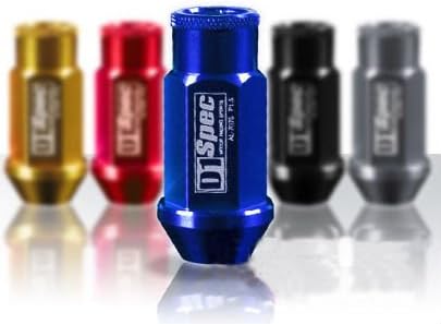 D1 Spec Wheel Lug Nuts R(Blue) 20xpcs 1.5MM x M12 Universal Fit for Most Vehicle