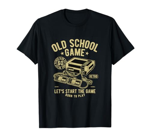 Ya en mundofriki.es: Gaming Old School Gamer Retro Videojuego Arcade Camiseta