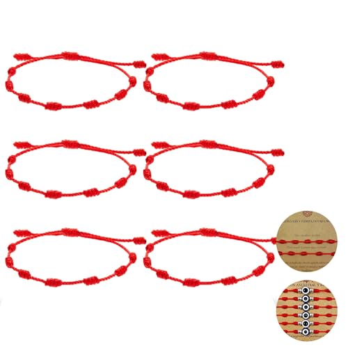 Pulsera Roja de Protección contra el Mal de Ojo | Hilo Rojo Ajustable con...