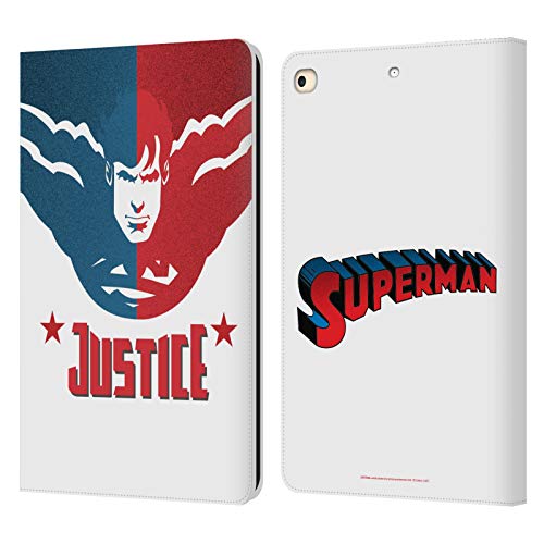 Étui portefeuille Superman DC Comics en cuir pour iPad 9.7 2017 2018