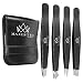 Tweezers Set 4-piece-Stainless Steel Slant Tip and Pointed Eyebrow Tweezer Set-Precision Facial Hair Removal Tweeezers, Eyebrow Hair, Splinter, Blackhead, Ingrown Hair &Tick Remover-Ends Meet Perfect