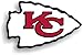 NFL Kansas City Chiefs 12-Inch Vinyl Logo Magnet