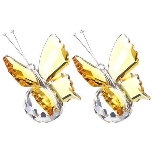 Papillon en cristal de 75mm cadeau idéal pour décoration de table anniversaire et mariage
