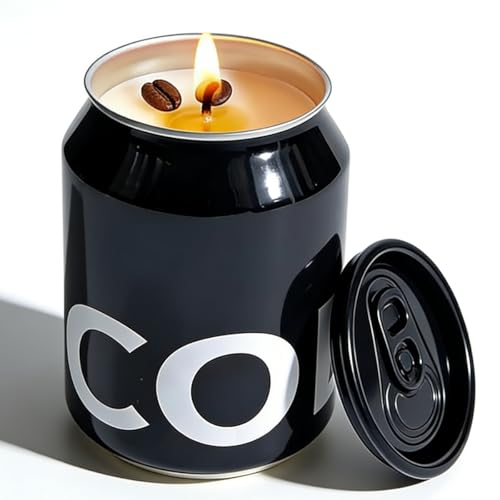SILEAGEO Coffee Scented Candles, 8.2OZ Natural Soybean Wax, Funny Candles for Men, Relaxing Cute Candles
