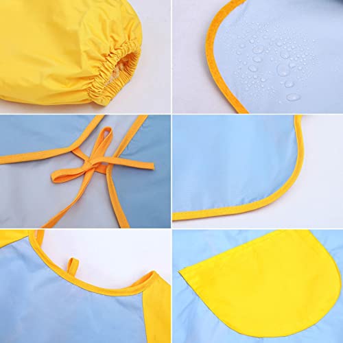 Avental de arte infantil | Smocks de arte infantil elegantes com mangas compridas | Aventais infanti