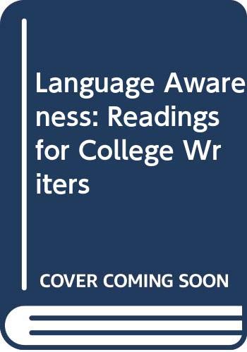 Language Awareness: Readings for College Writers 0312463413 Book Cover