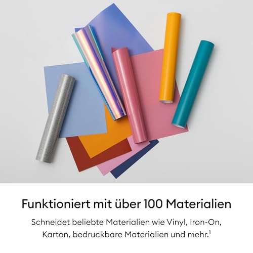 Cricut Explore® 5 Deluxe Bundle + Digitale Inhalte. Intelligente Schneidemaschine – perfekt für Projekte wie individuelle Vinyl-Aufkleber, T-Shirts, vollfarbige Sticker, Karten und mehr.