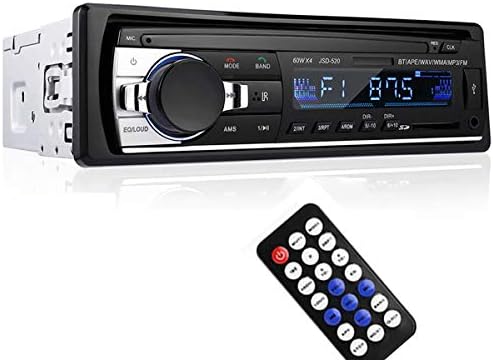 1 Din 520 Bluetooth Car Stereo Auto Radio FM Receiver, MP3 Player Support Aux Input / SD / USB Hands Free Calling with Wireless Remote Control 12V In-dash 1 Din Car MP3 Multimedia Player