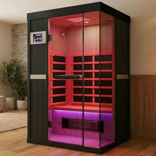 OnxyEdge 2-Person Infrared Sauna with Salt & LED