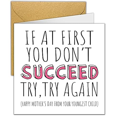 Mothers Day Card | Funny Cute Mother’s Day Cards for Mum from Youngest Daughter Son| Beautiful Contemporary | Nice Cute Luxurious Card to the Best Mum | Love Cover