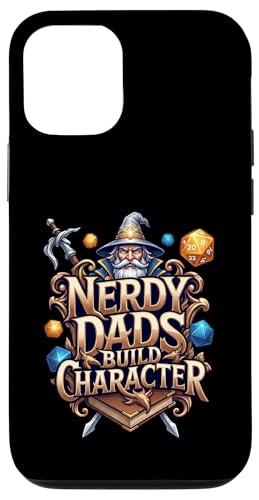 Nerdy Dads Build Character Funny RPG Dice Tabletop Gamer �X�}�z�P�[�X iPhone 12/12 Pro �p