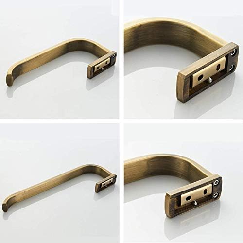 Flybath 2pc Bathroom Accessories Set - Towel Ring and Toilet Roll Holder Antique Brass Wall Mounted, Brushed Bronze