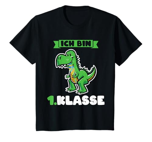 Kinder Einschulung Dinosaurier Schultüte T-Shirt