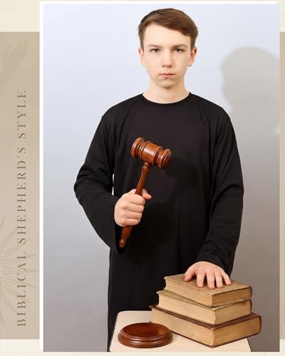 Disfraz Toulite Judge para niños, túnica negra unisex miniatura 4