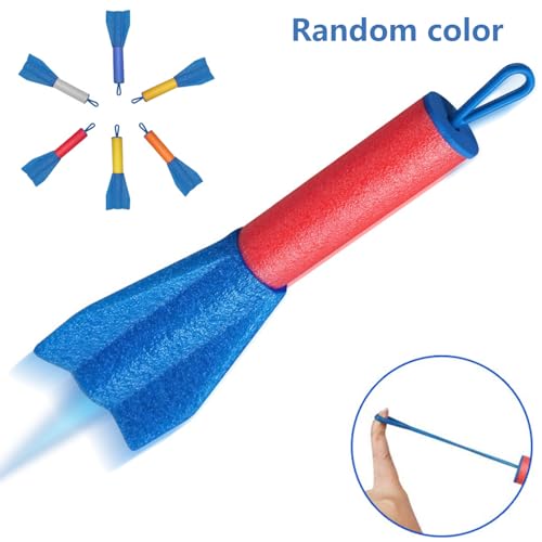 8 Stück Finger Rakete, Schaumstoff-Rakete Spielzeug Kinderspielzeug Draußen Rakete, Für Eltern-Kind-Spiele, Geburtstagsgeschenke (Zufällige Farbe)