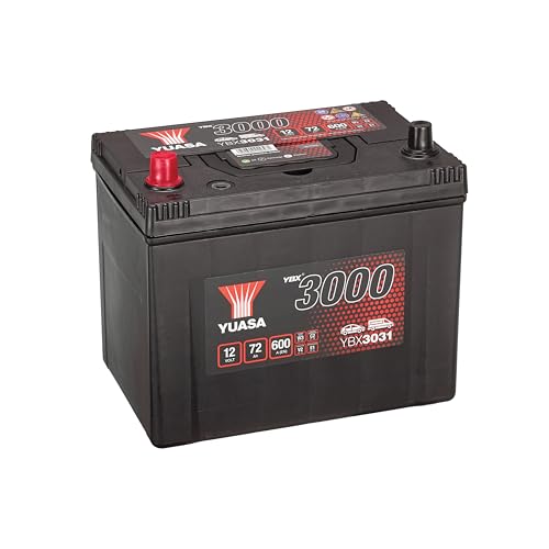 Yuasa YBX3031 12V 72Ah 600CCA Sealed Maintenance Free High Performance Car Battery