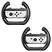 Produktbild MoKo Kompatibel mit Nintendo Switch Steering Wheel, [2 Stück] Racing Griff Lenkradabdeckung Lenkradschoner Lenkrabezug Lenkradhülle für Switch Joy-con Controller, Schwarz