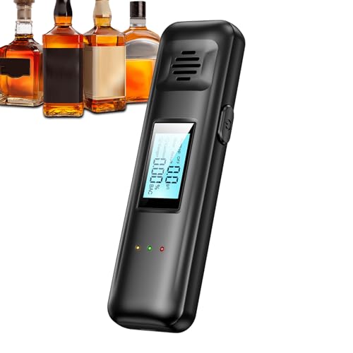 Générique Digital Breathalyzer - Breathalyzer | Professional Portable Breathalyzers with USB Rechargeable Battery, Semiconductor Sensor, Digital Display, Measuring Device
