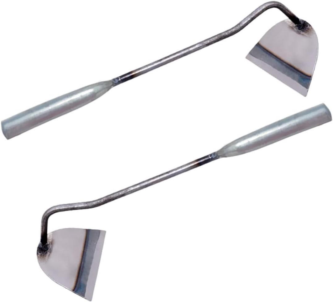 Portable Mini Garden Handheld Hoe 2Pcs Stainless Steel Weeding Tool
