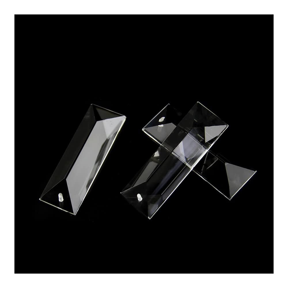 Juiyu 22X120mm Chandelier Crystal Prisms Pendants 10 Piece Crystal Clear Prism Glass Chandeliers Pendants Parts Glass Lamp Drop Pendants Crystals Lighting Lamp Replacement Parts ( Color : Size : 1 Hole )