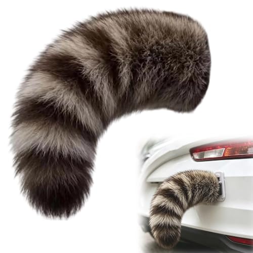Remote Control Electric Car Tail, Rechargeable Cute Fuzzy Wagging Moving