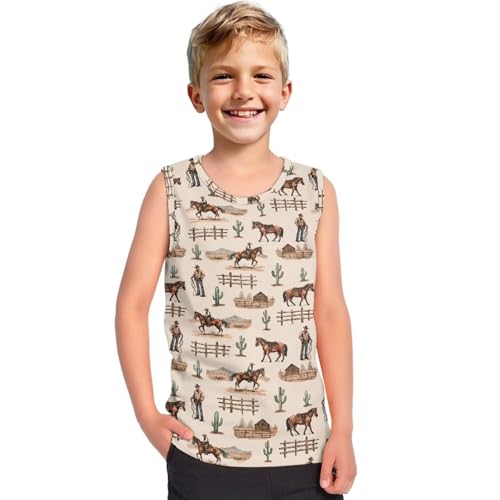 DISNIMO Soft Undershirt Tank Top for Boys Toddler Sleeveless Tank Shirts Quick Dry